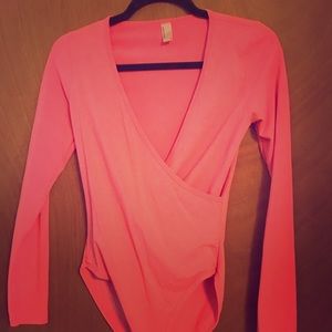 American Apparel Hott Pink Leotard
